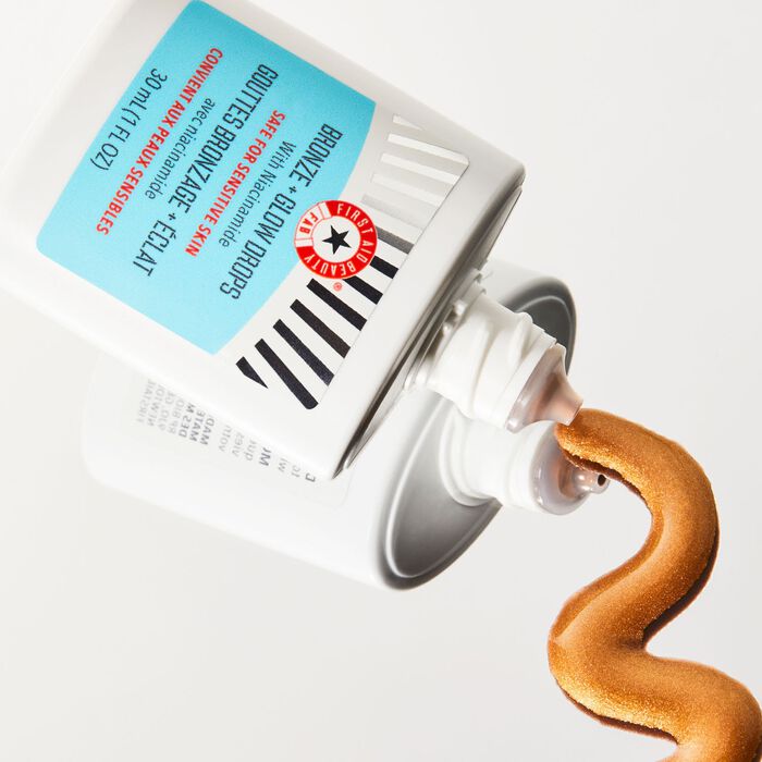 First Aid Beauty Bronze + Glow Drop - Gotas Bronceadoras + Luminosidad Con Niacinamida