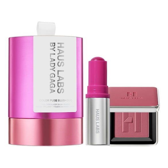 Haus Labs Color Fuse Duo Balm + PWD - Colorete En Polvo Y En Crema