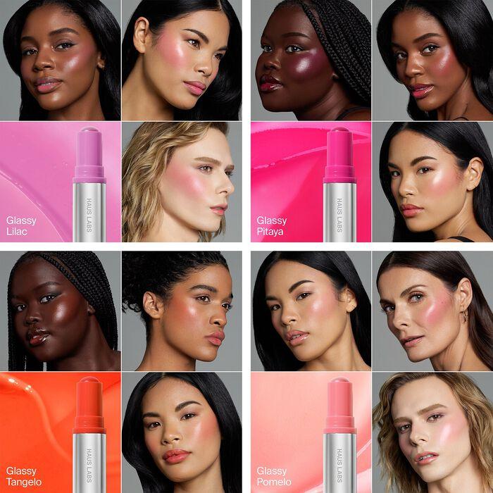 Haus Labs Color Fuse Longwear Glassy Lip + Cheek Balm Blush Stick - Blush En Crema