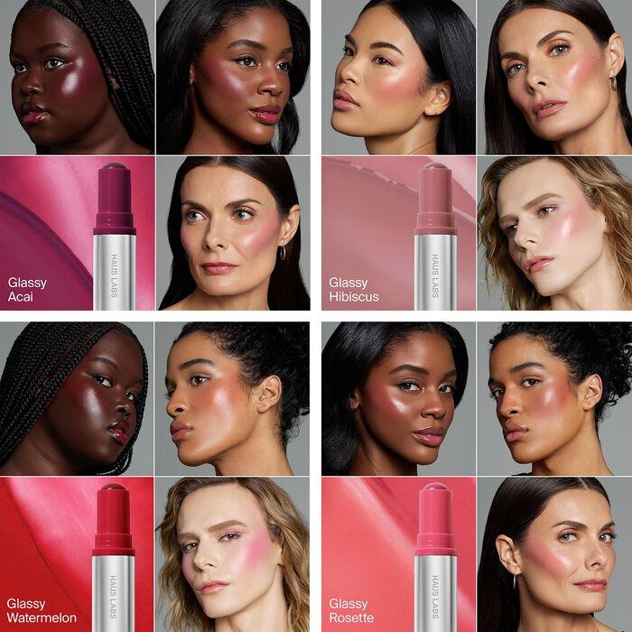 Haus Labs Color Fuse Longwear Glassy Lip + Cheek Balm Blush Stick - Blush En Crema