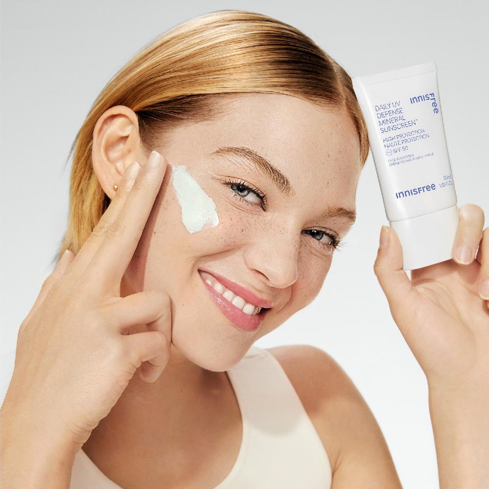 Innisfree Crema Solar Facial Mineral Diaria - Protección Solar UVA / UVB SPF 50