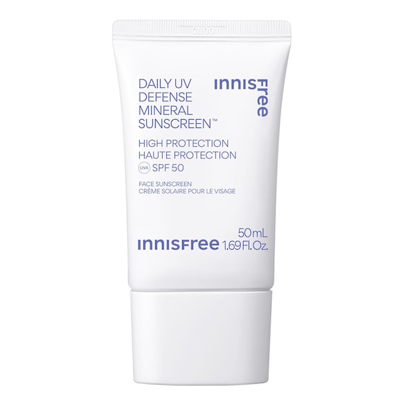 Innisfree Crema Solar Facial Mineral Diaria - Protección solar UVA / UVB SPF 50