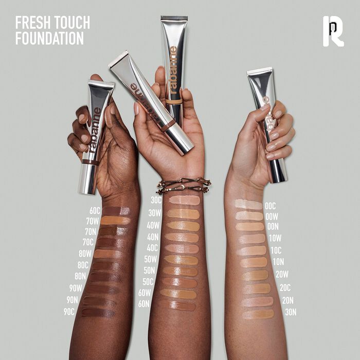 Rabanne Makeup Fresh Touch Foundation - Base De Maquillaje Acabado Luminoso 24h De Hidratación