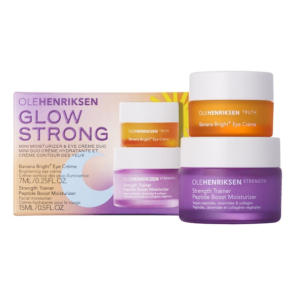 Olehenriksen Glow Strong Set - Dúo de crema hidratante y contorno de ojos