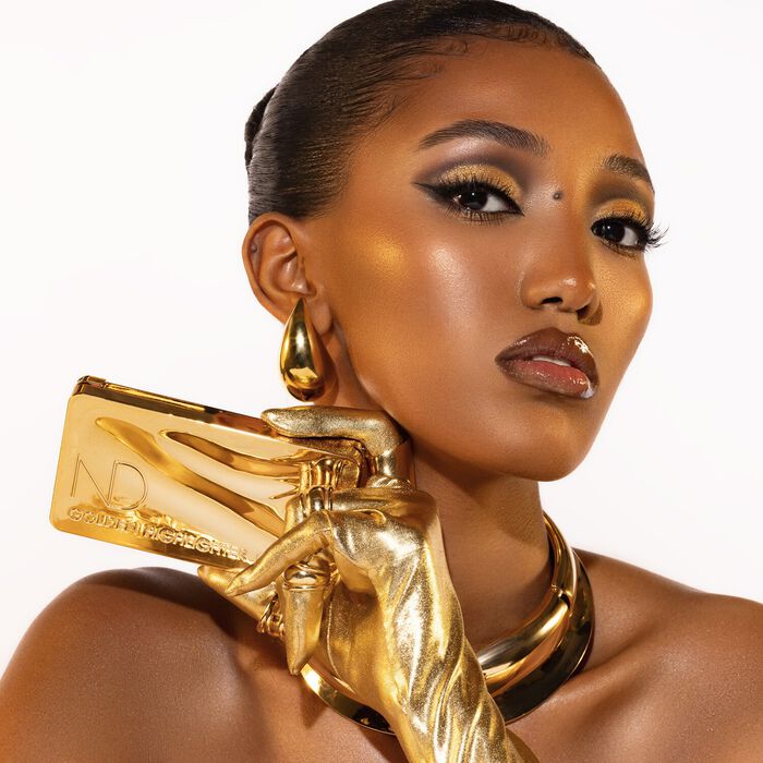 Natasha Denona Golden Highlighter Trio - Paleta Iluminadora Híbrida Multiusos