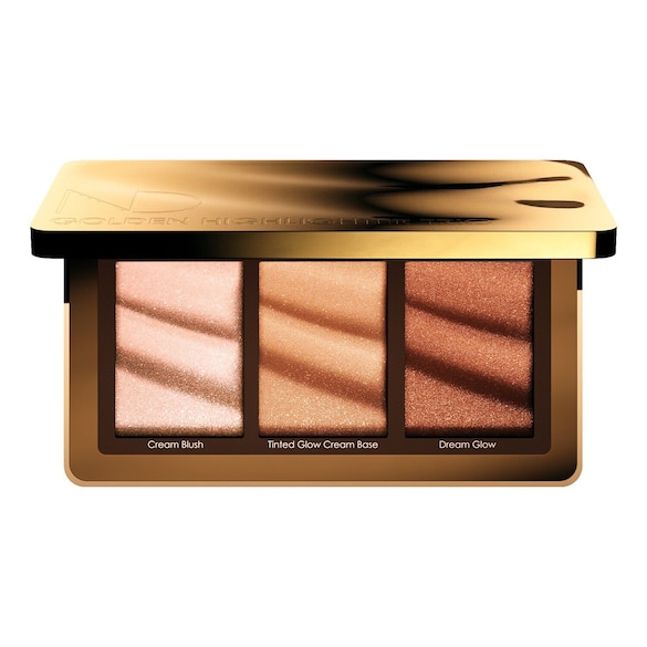 Natasha Denona Golden Highlighter trio - Paleta iluminadora híbrida multiusos