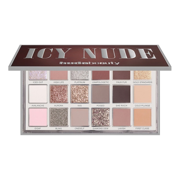 Huda Beauty Icy Nude Eyeshadow Palette - Paleta de sombras de ojos