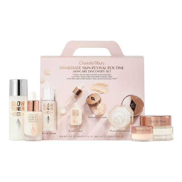 Charlotte Tilbury Immediate Skin Revival Routine - Estuche descubrimiento tratamientos de la piel