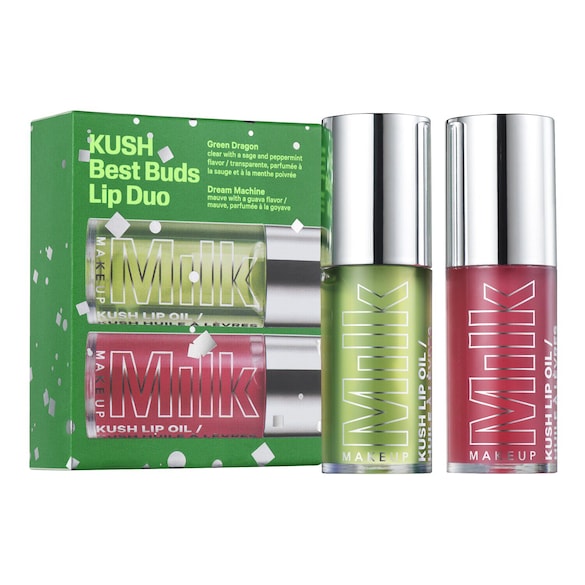 Milk Makeup Kush Best Buds Lip Oil Duo - Un estuche de dos aceites Kush Lip Oil