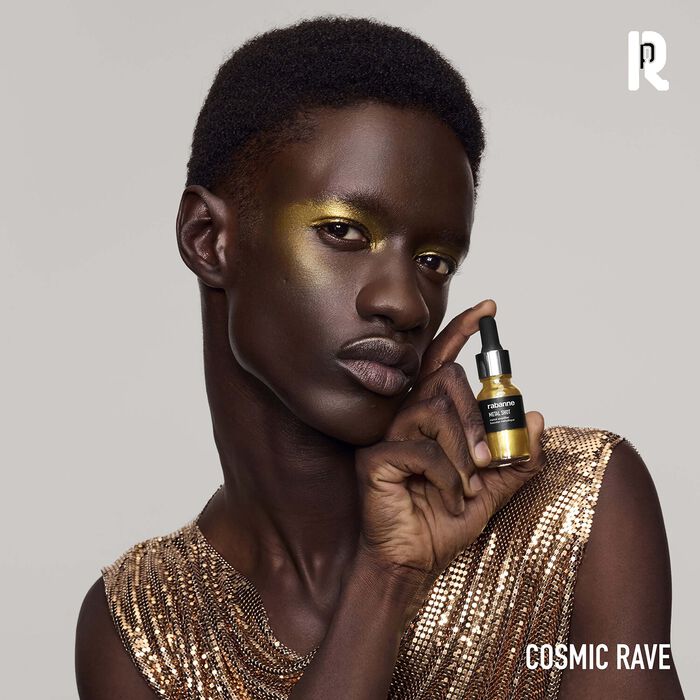Rabanne Makeup Metal Shot - Iluminador Líquido Multiusos Efecto Metálico