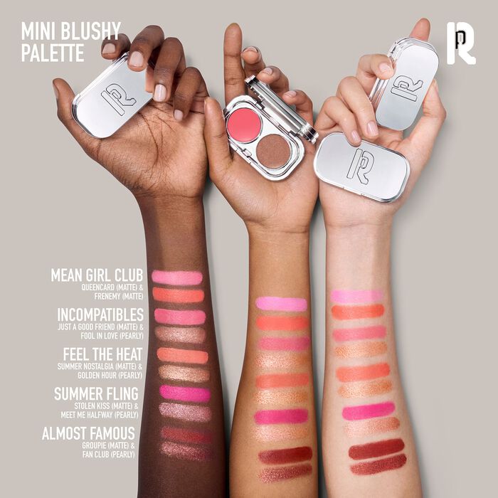 Rabanne Makeup Mini Blushy Palette - Colorete En Crema Para Mejillas Y Labios