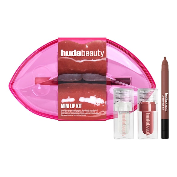 Huda Beauty Mini Lip Kit - Estuche de maquillaje de labios