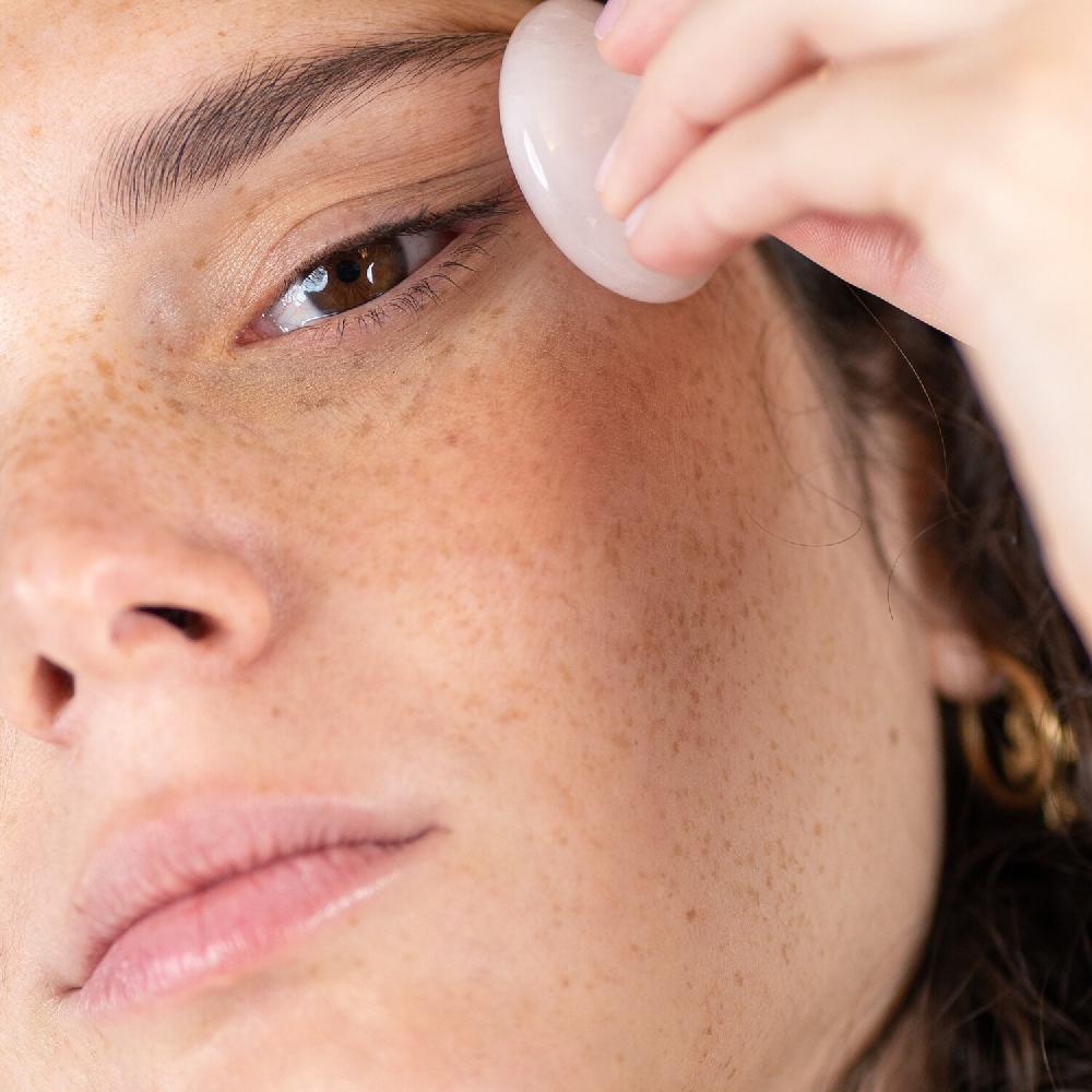 Seasonly Mushroom Quartz - Accesorio De Masaje Para El Contorno De Ojos