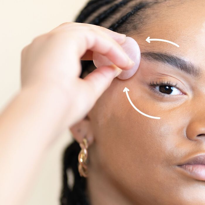 Seasonly Mushroom Quartz - Accesorio De Masaje Para El Contorno De Ojos