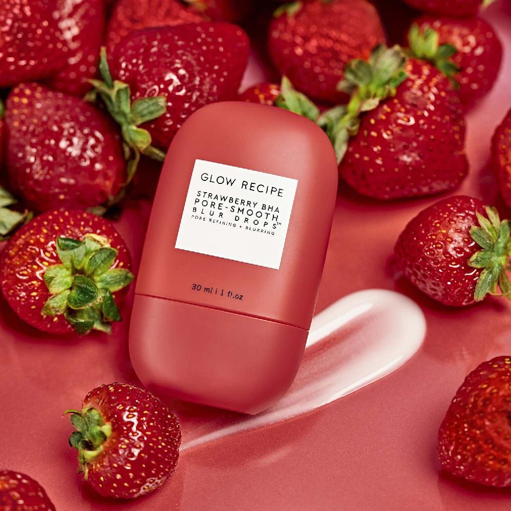 Glow Recipe Strawberry BHA Pore-Smooth Blur Drops - Sérum Para Cerrar Poros