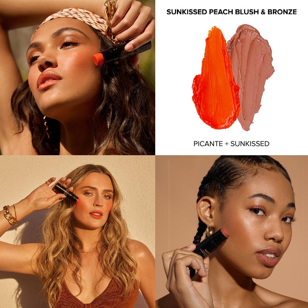 Nudestix Sunkissed Peach Blush And Bronze 2-Piece Kit - Estuche Maquillaje Rostro