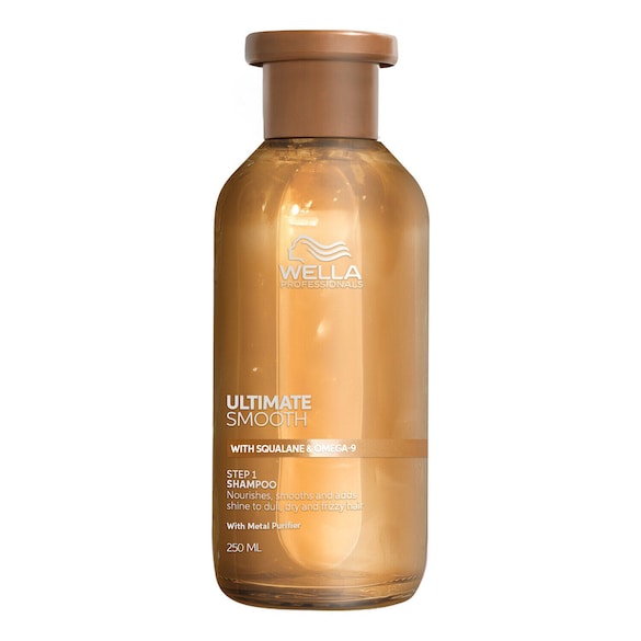 Wella Professionals Ultimate Smooth - Champú nutritivo para cabello seco y apagado