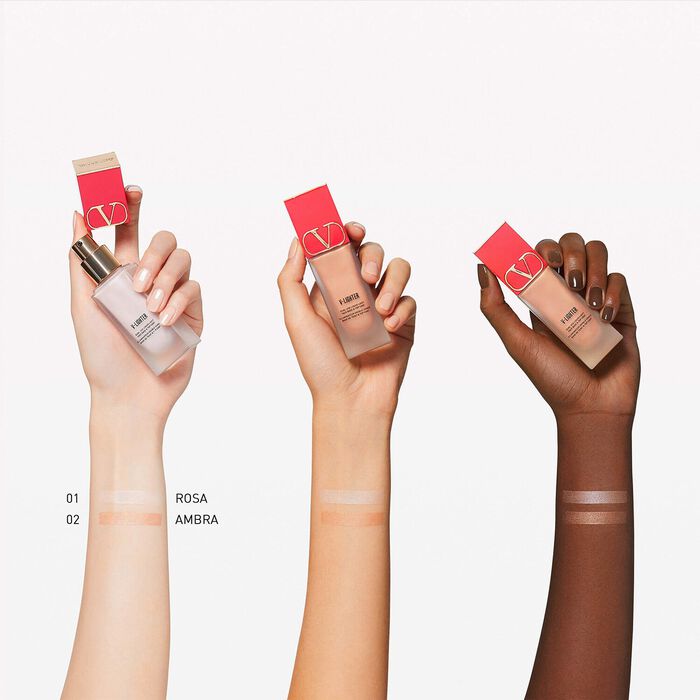 Valentino V-Lighter - Iluminador Líquido 2 En 1 - Hidratante Alisador Iluminador