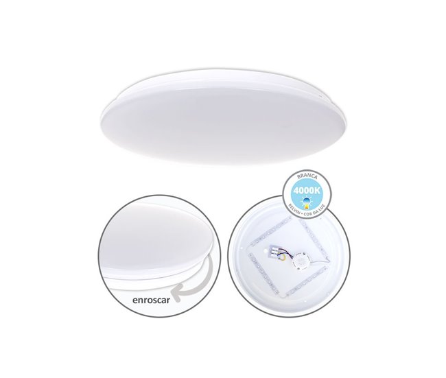 Conforama 0 Acrilico Color Blanco Serie Quartino 37cm