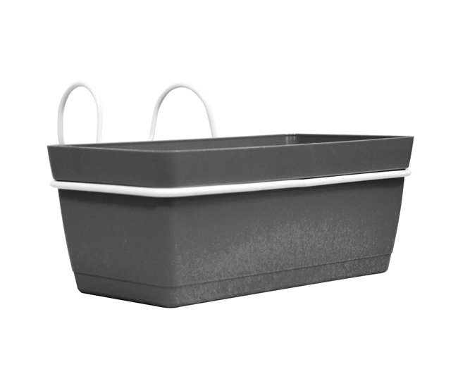 Conforama 3 jardineras L 22 cm con ganchos de polipropileno