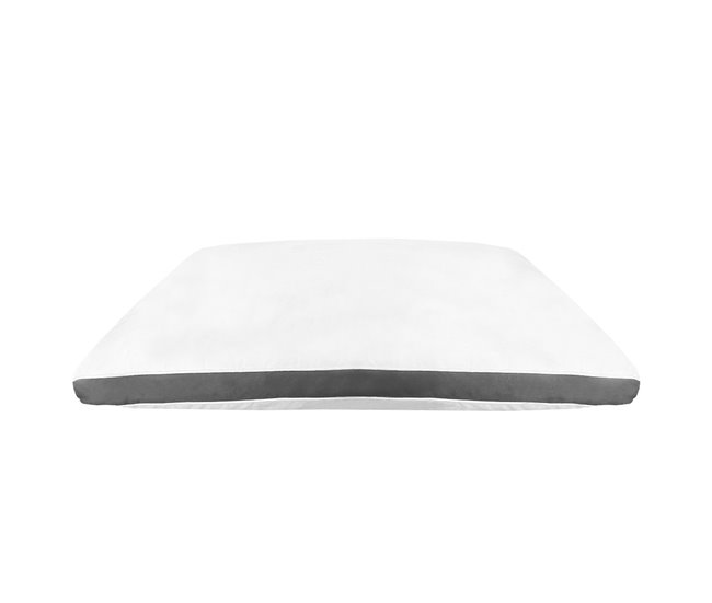Conforama Acomoda Textil – Almohada De Fibra Hueca Siliconada Tacto Seda Para Hotel Y Casa. Almohada Suave De Alta Recuperación Con Tratamiento Antiácaros Y Antibacterias Para Dormir Y Descansar. (2 Ud 90 Cm)