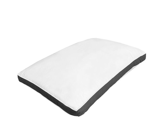 Conforama Acomoda Textil – Almohada de Fibra Hueca Siliconada Tacto Seda para Hotel y Casa. Almohada Suave de Alta Recuperación con Tratamiento Antiácaros y Antibacterias para Dormir y Descansar. (90 cm)