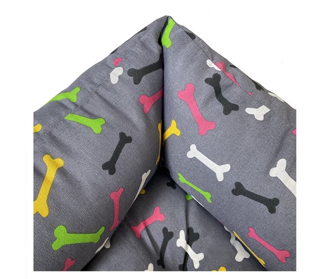 Conforama Acomoda Textil – Cama Para Perros De Tela Cuna Para Mascotas Resistente Y Lavable. Cojín Colchoneta Para Perros Y Gatos Antideslizante Cómodo Mullido Adaptable Y Duradero. (Pequeño 52x42x20 Cm)