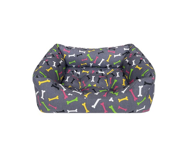 Conforama Acomoda Textil – Cama para perros de Tela Cuna para Mascotas Resistente y Lavable. Cojín Colchoneta para Perros y Gatos Antideslizante Cómodo Mullido Adaptable y Duradero. (Pequeño 52x42x20 cm)