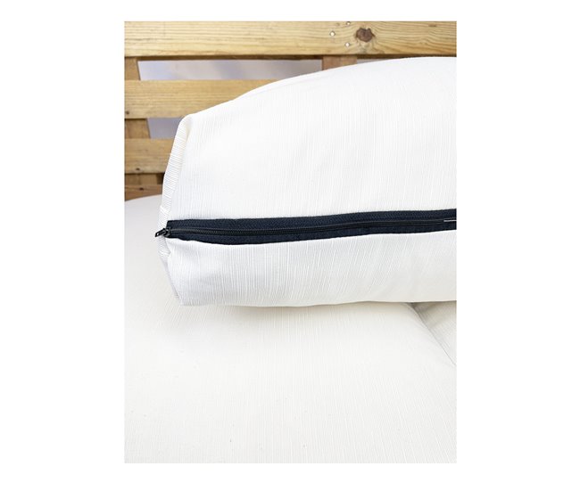 Conforama Acomoda Textil – Cojines Sofá Palets 2 Plazas Desenfundable Y Lavable 120x80cm. NO INCLUYE PALETS. (Beige)