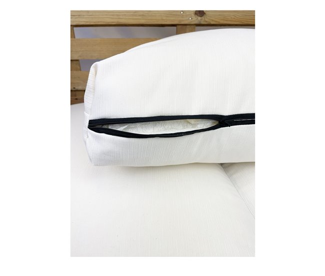 Conforama Acomoda Textil – Cojines Sofá Palets 2 Plazas Desenfundable Y Lavable 120x80cm. NO INCLUYE PALETS. (Beige)