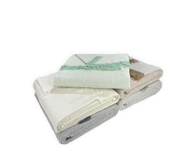 Conforama Acomoda Textil – Colcha Multiusos Para Sofá Y Cama Manta Foulard Cómoda Grande Y Práctica De Algodón-Poliéster. (Verde Menta 180x260 Cm)