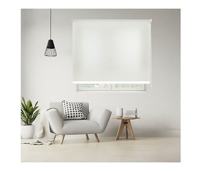 Conforama Acomoda Textil - Estor Translucido Liso De Fácil Instalación. Persiana Enrollable Para Puertas Y Ventanas Beige. (60x180 Cm)