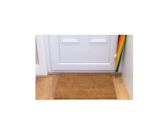 Conforama Acomoda Textil – Felpudo De Coco Natural Ecológico Resistente Y Antideslizante Ideal Para Interior Y Exterior De Hogar Oficina Puertas Y Jardín. (80x140 Cm)