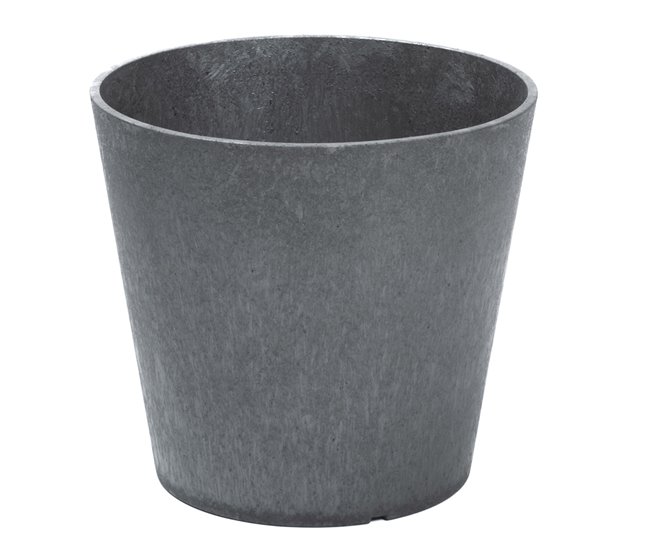 Conforama Acomoda Textil – Maceta De Caucho Reciclado Para Flores Y Plantas. Macetero Irrompible Con Depósito De Agua Y Resistente A La Congelación Y Rayos UV. (Acero 30x28 Cm)