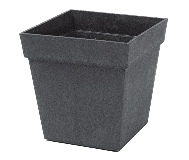 Conforama Acomoda Textil – Maceta De Caucho Reciclado Para Flores Y Plantas. Macetero Irrompible Con Depósito De Agua Y Resistente A La Congelación Y Rayos UV. (Acero 31x31x33 Cm)