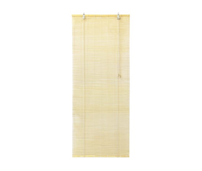 Conforama Acomoda Textil – Persiana Enrollable De Bambú Natural Para Puertas Y Ventanas Decorativo. Estor Ajustable De Ocultación Para Interior Y Exterior Protector De Fácil Instalación. (60X140 Cm)