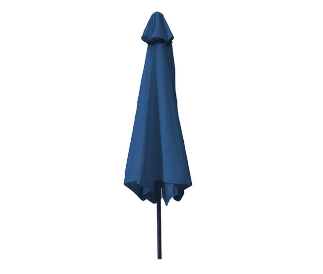 Conforama Acomoda Textil – Sombrilla De Jardín Con Forro Anti UV. Parasol De Aluminio Con Manivela Toldo Octogonal Ø 3 M Para Terrazas Y Patios 244 X 300cm. (Azul)