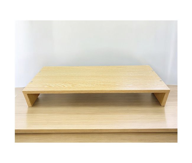 Conforama Acomoda Textil – Soporte Para Monitor De Madera 49x19x7 Cm . Elevador De Pantalla Ordenador Y Televisión Para Escritorio Oficina Y Despacho Organizador De Espacio