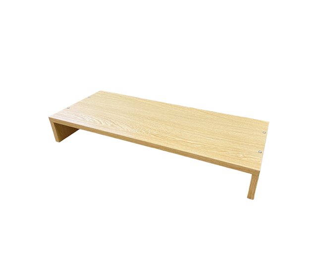 Conforama Acomoda Textil – Soporte Para Monitor De Madera 49x19x7 Cm . Elevador De Pantalla Ordenador Y Televisión Para Escritorio Oficina Y Despacho Organizador De Espacio