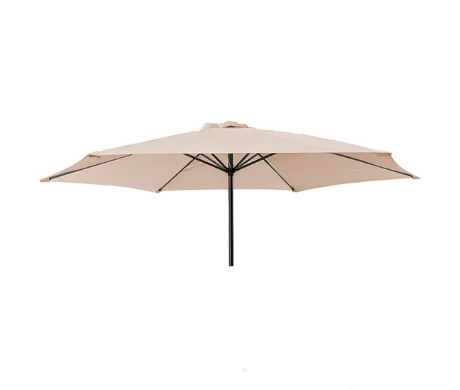 Conforama Acomoda Textil – Toldo Octogonal para Sombrilla Jardín Redonda 3m. Repuesto Parasol Grande y Resistente de 8 Varillas para Exterior SOLO TOLDO DE REPUESTO. (Beige)