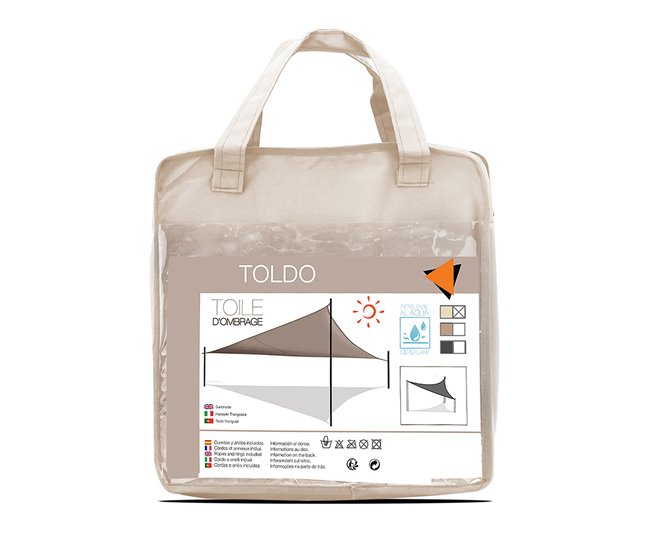 Conforama Acomoda Textil – Toldo Vela De Sombra Rectangular. (Beige 3x4m)