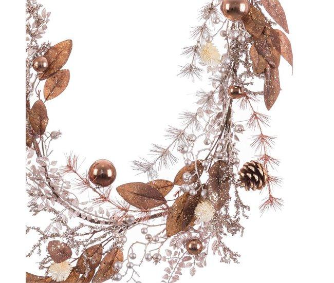 Conforama Adorno Navideño Cobre Ratán Plástico Piñas 120 Cm
