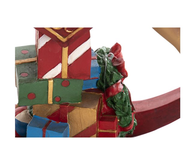 Conforama Adorno Navideño DKD Home Decor Marrón Rojo Resina Caballo 34 X 10 X 32 Cm (3 Unidades)