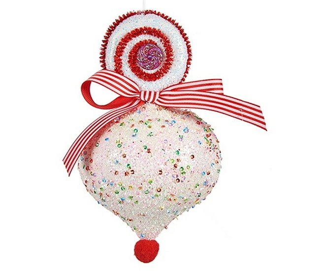 Conforama Adorno Navideño Lágrima Blanco 11 X 17 X 11 Cm (12 Unidades)