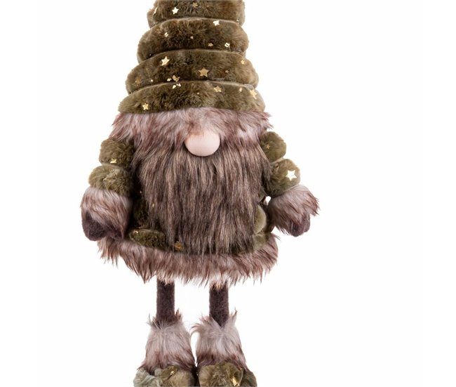 Conforama Adorno Navideño Marrón Verde Metal Tejido 25 X 17 X 55 Cm