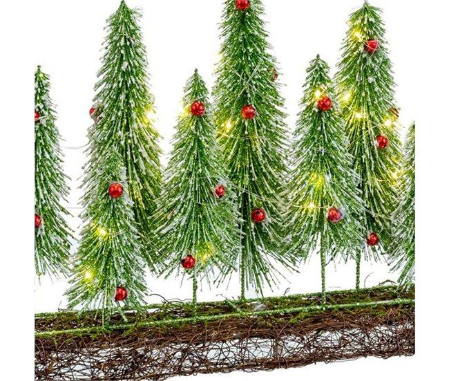 Conforama Adorno Navideño Marrón Verde Plástico 46 X 10 X 36 Cm