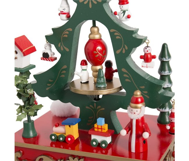 Conforama Adorno Navideño Multicolor Madera Avión 18 3 X 12 7 X 24 Cm
