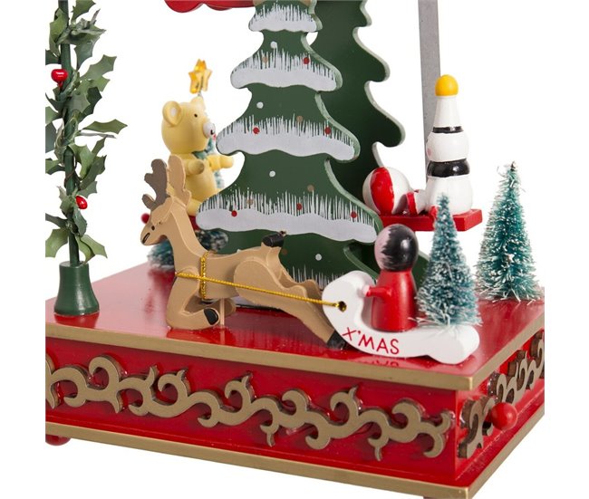 Conforama Adorno Navideño Multicolor Madera Balancín 12 X 17 X 26 Cm