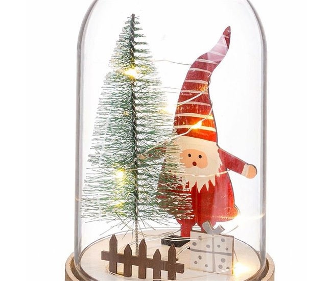 Conforama Adorno Navideño Multicolor Madera Cristal 11 X 11 X 18 Cm