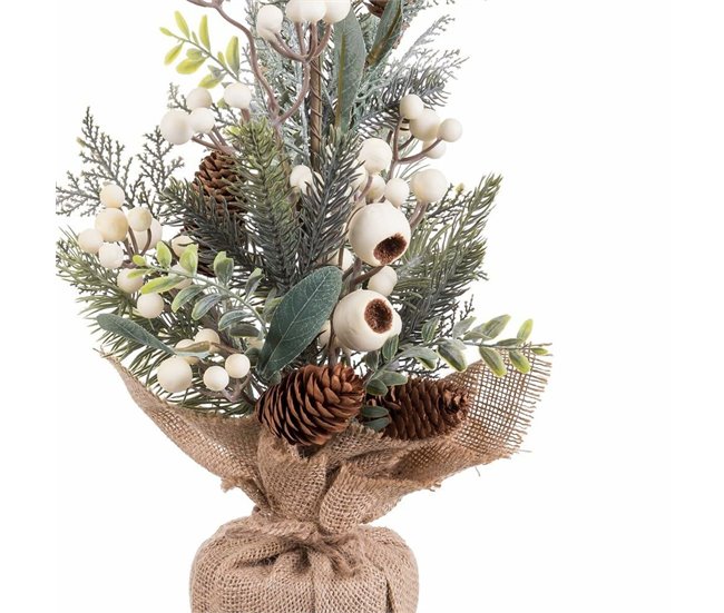 Conforama Adorno Navideño Multicolor Natural Plástico Piñas 50 Cm